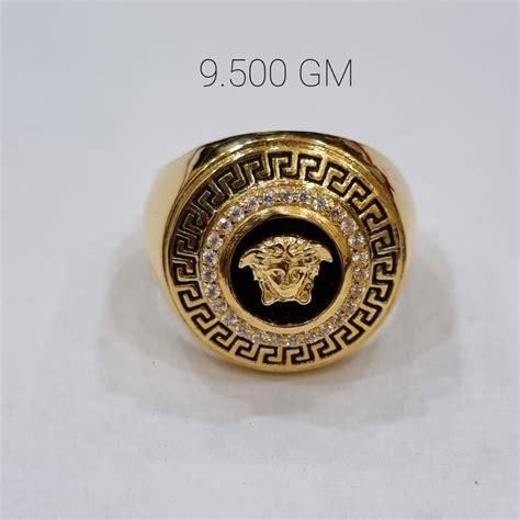 versace 24k gold ring|Versace ring size chart.